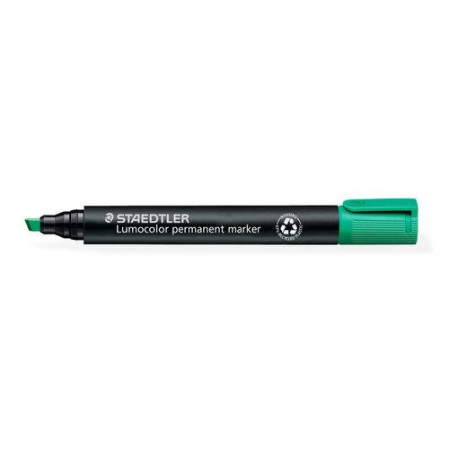 Staedtler 350 Permanent Marker Chisel Green - Sold Each (10 per Box)