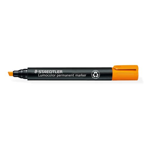 Staedtler 350 Permanent Marker Chisel Orange Box 10