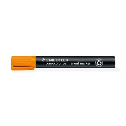 Staedtler 350 Permanent Marker Chisel Orange Box 10