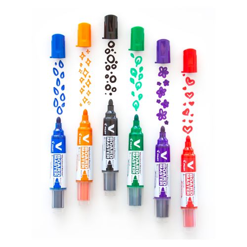 Pilot BegreeN V Board Master Whiteboard Marker Bullet Tip Assorted Box 10