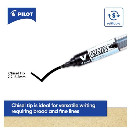 Pilot BegreeN V Board Master Whiteboard Marker Chisel Tip Violet - Sold Each (10 per box)