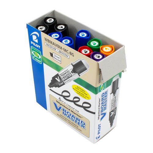 Pilot BegreeN V Board Master Whiteboard Marker Chisel Tip Assorted Box 10