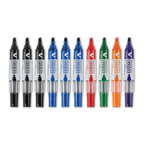 Pilot BegreeN V Board Master Whiteboard Marker Chisel Tip Assorted Box 10