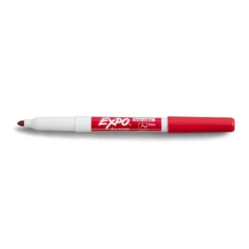 Expo Low Odour Dry Erase Whiteboard Markers Fine Tip Assorted Box 36
