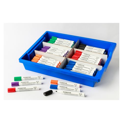 Staedtler Lumocolor 351 Whiteboard Marker Bullet 6 Assorted Colours Pack 90