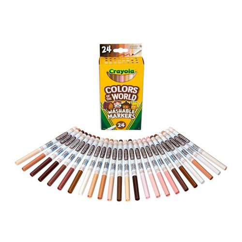 Crayola Colours of the World Washable Markers Pack 24