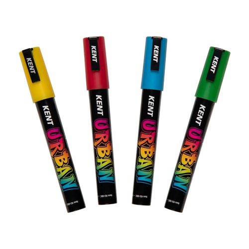 Kent Urban Paint Marker 6mm Nib Classic Set 4