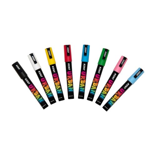 Kent Urban Paint Marker 6mm Nib Classic Set 8