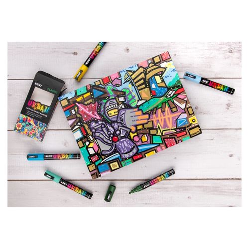 Kent Urban Paint Marker 6mm Nib Classic Set 8