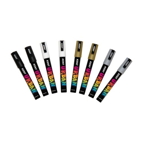Kent Urban Paint Marker 6mm Nib Icon Set 8