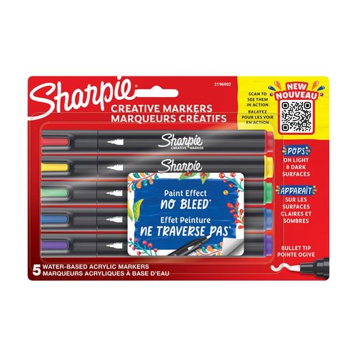 Sharpie Creative Acrylic Bullet Markers Pack 5