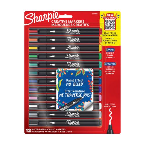 Sharpie Creative Acrylic Bullet Markers Pack 12