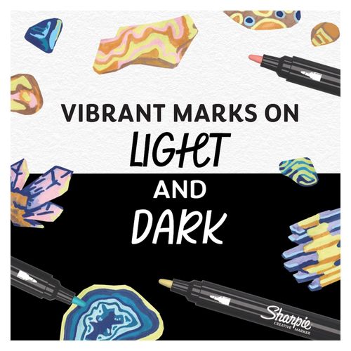 Sharpie Creative Acrylic Bullet Markers Earth Tones Pack 12