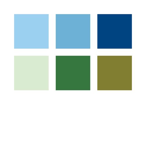 Staedtler Pigment Arts Brush Pen 371 Blues & Greens 6 Pieces