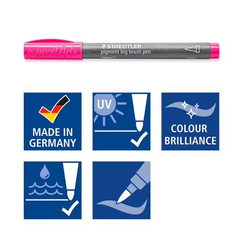Staedtler Pigment Arts Big Brush Pen 30 Assorted Colours