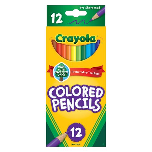 Crayola Coloured Pencils Assorted Colours Pack 12