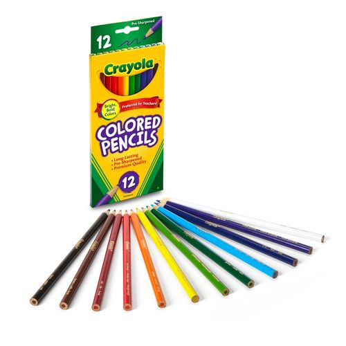 Crayola Coloured Pencils Assorted Colours Pack 12
