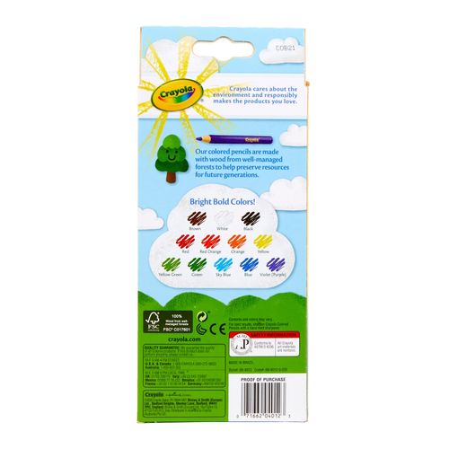 Crayola Coloured Pencils Assorted Colours Pack 12