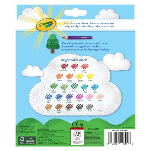 Crayola Coloured Pencils Assorted Colours Pack 24