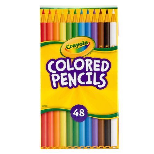 Crayola Coloured Pencils Deskpack Assorted Colours Pack 48