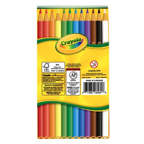 Crayola Coloured Pencils Deskpack Assorted Colours Pack 48