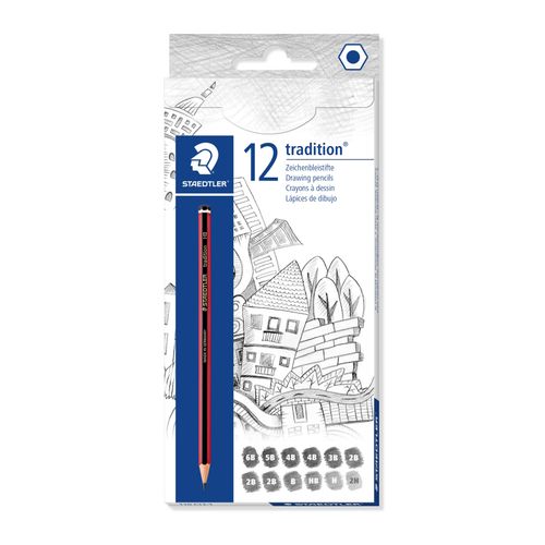 Staedtler Tradition Pencil 110 Assorted Grades Box 12