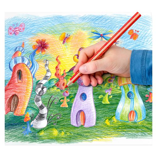 Staedtler Noris Jumbo Triangular Coloured Pencils Assorted Pack 10+2