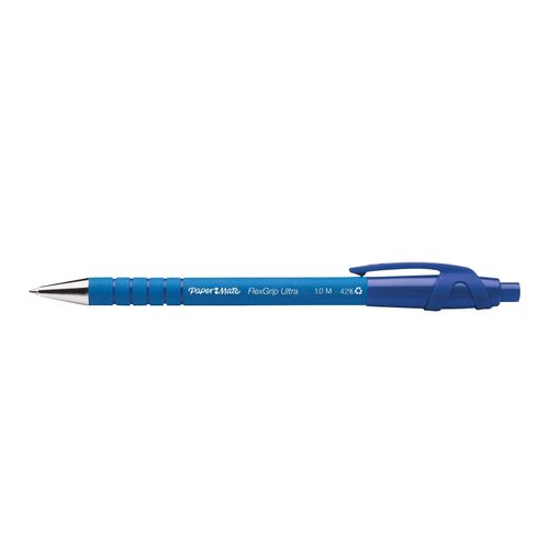 Paper Mate Flexgrip Retractable Ballpoint Pen Medium Blue - Sold Each (12 per Box)