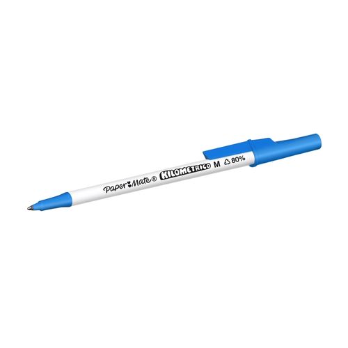 Paper Mate Kilometrico Ballpoint Pen Medium Blue Box 50