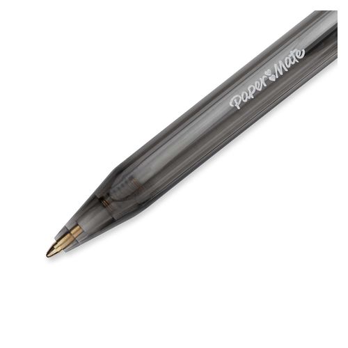 Paper Mate Inkjoy 100 Retractable Ballpoint Pen Medium Black Box 12