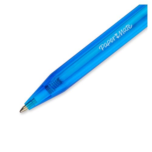 Paper Mate Inkjoy 100 Retractable Ballpoint Pen Medium Blue Box 12