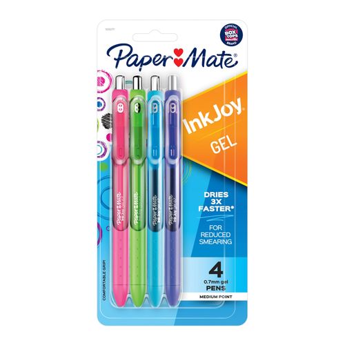 Paper Mate InkJoy Gel Pens 0.7mm Fashion Assorted Pack 4