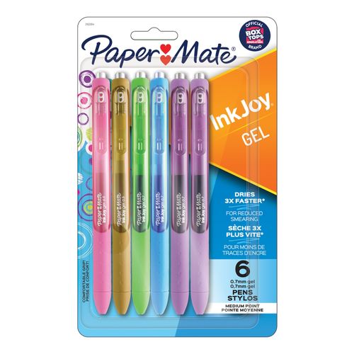Paper Mate InkJoy Gel Pens 0.7mm Fashion Assorted Pack 6