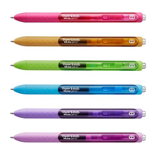 Paper Mate InkJoy Gel Pens 0.7mm Fashion Assorted Pack 6