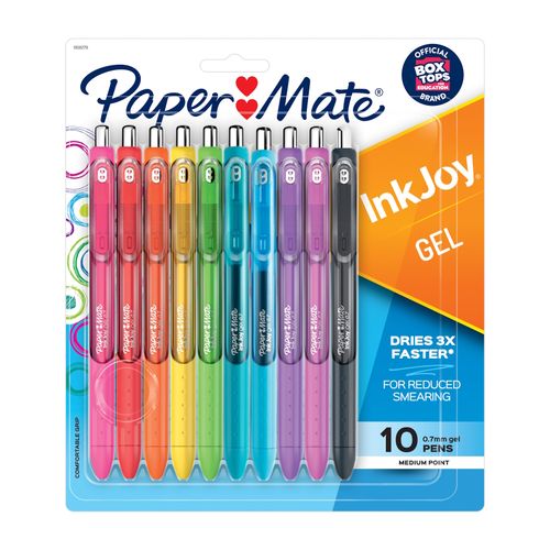 Paper Mate InkJoy Gel Pens 0.7mm Assorted Pack 10