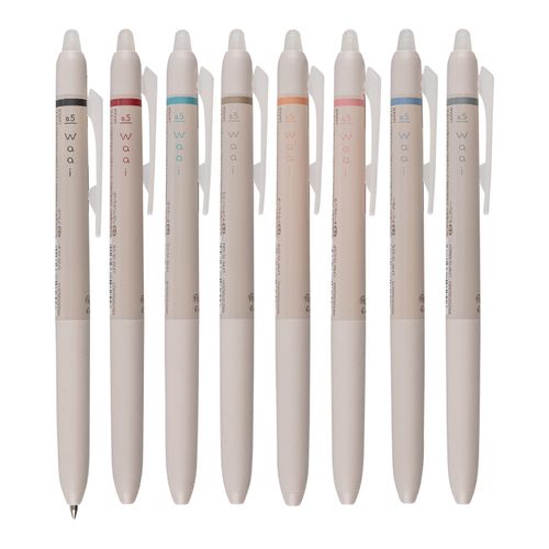 Pilot Frixion Waai Erasable Retractable Gel 0.5mm Assorted Wallet 8