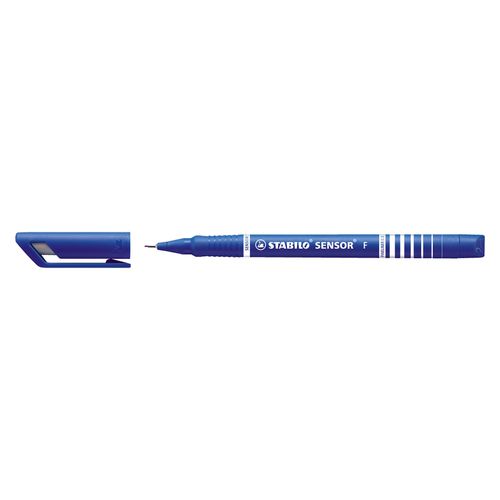 Stabilo 189 Sensor Pen Fineliner Blue Box 10