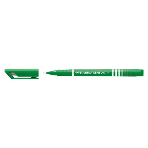 Stabilo 189 Sensor Pen Fineliner Green Box 10