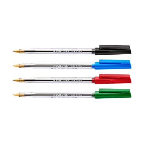 Staedtler Stick Ballpoint Pen 430 Medium Assorted Colours Cup 50