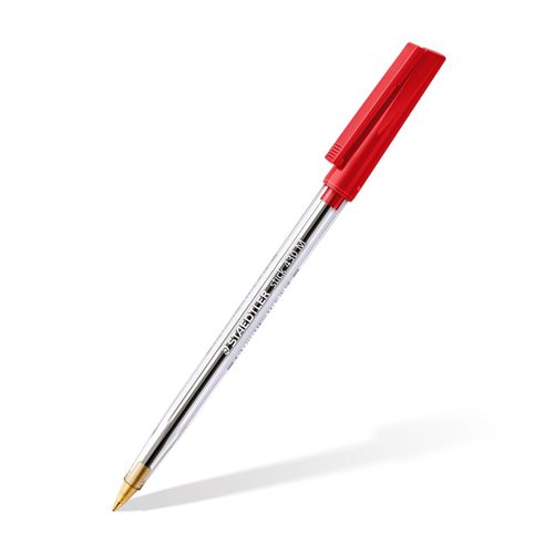 Staedtler Stick Ballpoint Pen 430 Medium Red Cup 50