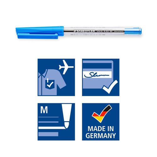 Staedtler Stick Ballpoint Pen 430 Medium Black Box 100