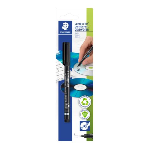 Staedtler Lumocolor Black Cd/Dvd Marking Pen Sold Each