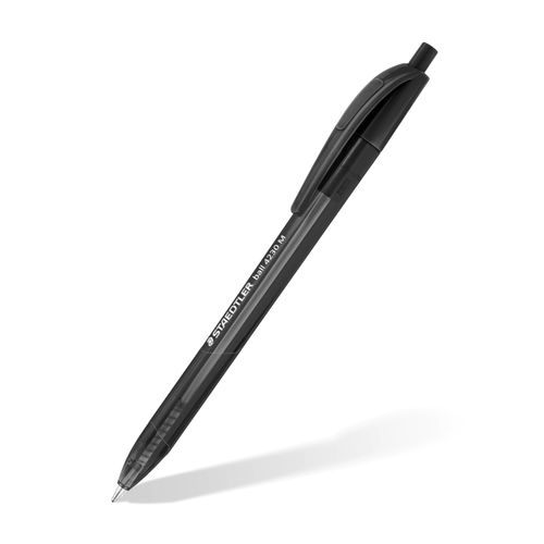 Staedtler Triangular Retractable Ballpoint Pen 4230 Medium Black Box 10