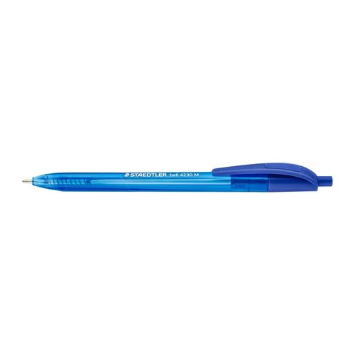 Staedtler Triangular Retractable Ballpoint Pen 4230 Medium Blue Box 10