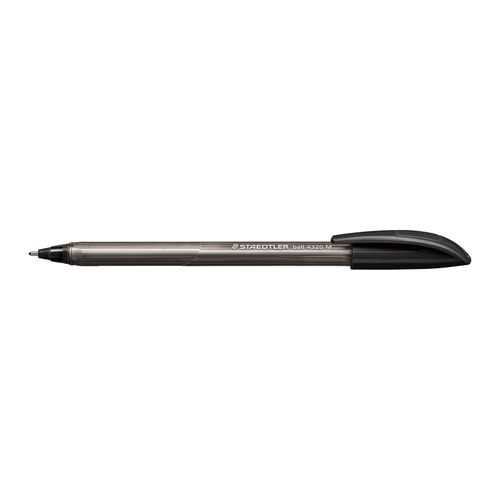 Staedtler Triangular Ballpoint Pen 4320 Medium Black Box 10