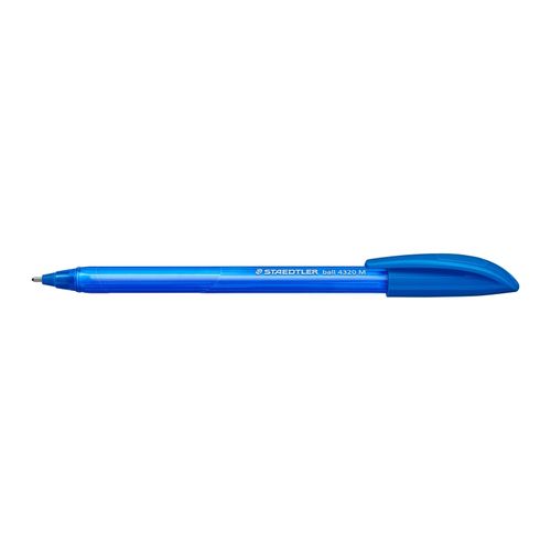 Staedtler Triangular Ballpoint Pen 4320 Medium Blue Box 10