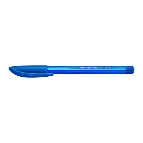 Staedtler Triangular Ballpoint Pen 4320 Medium Blue Box 10