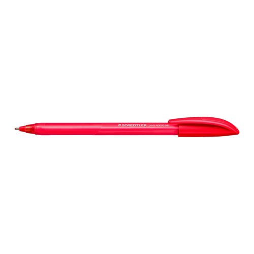 Staedtler Triangular Ballpoint Pen 4320 Medium Red Box 10