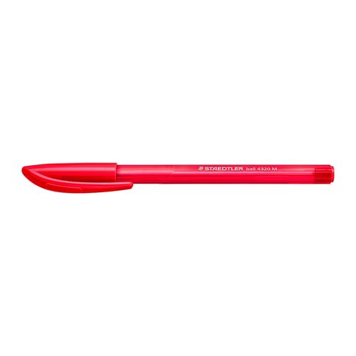 Staedtler Triangular Ballpoint Pen 4320 Medium Red Box 10