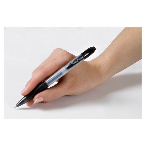 Artline 5570 Geltrac Retractable Gel Pen Medium Black Box 12